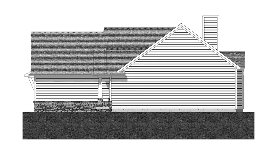 The Laurel Glen house plan, exterior view 2